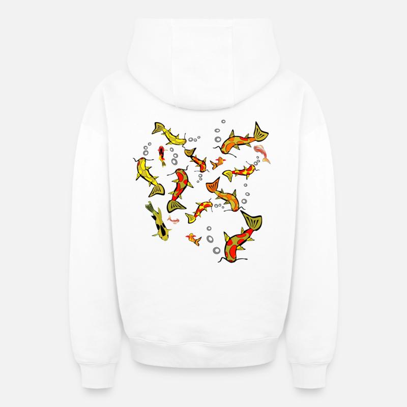 Banc - Sweat à capuche unisexe zippé oversize épais SPREAD - blanc