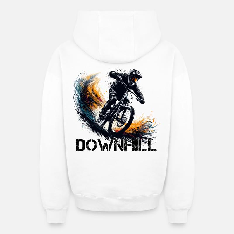 Descente Descente VTT VTT cadeau - Sweat à capuche unisexe zippé oversize épais SPREAD - blanc