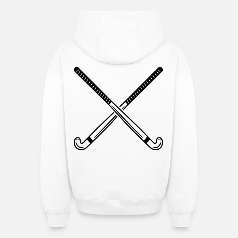 crosse - Sweat à capuche unisexe zippé oversize épais SPREAD - blanc
