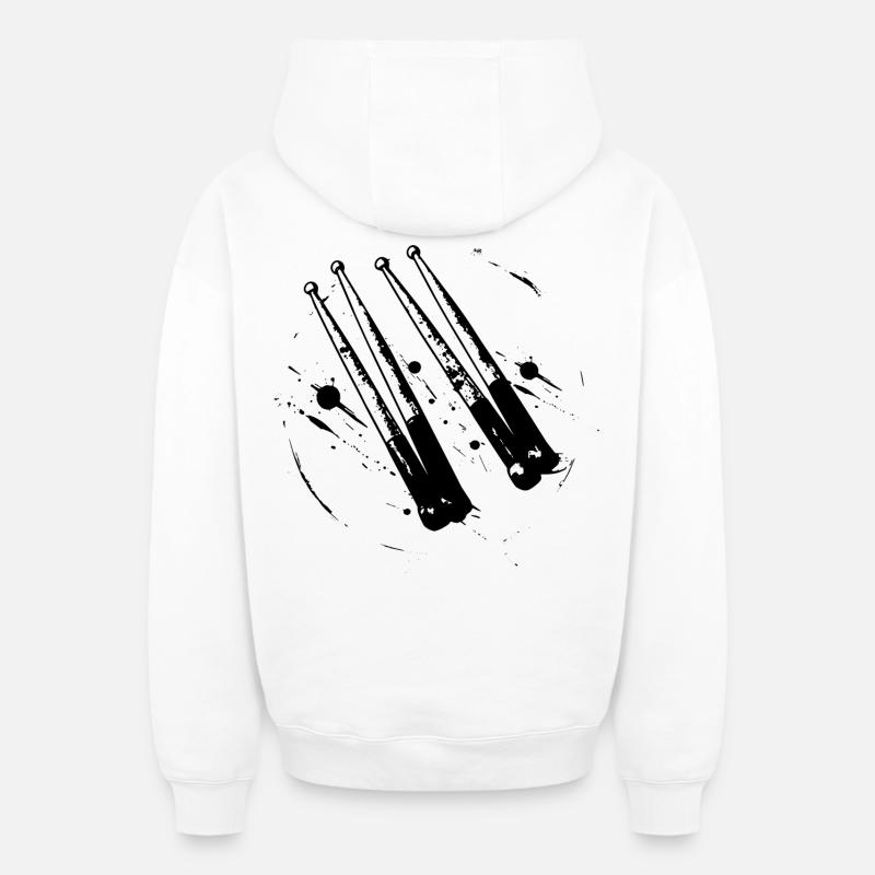 Pilons - Sweat à capuche unisexe zippé oversize épais SPREAD - blanc