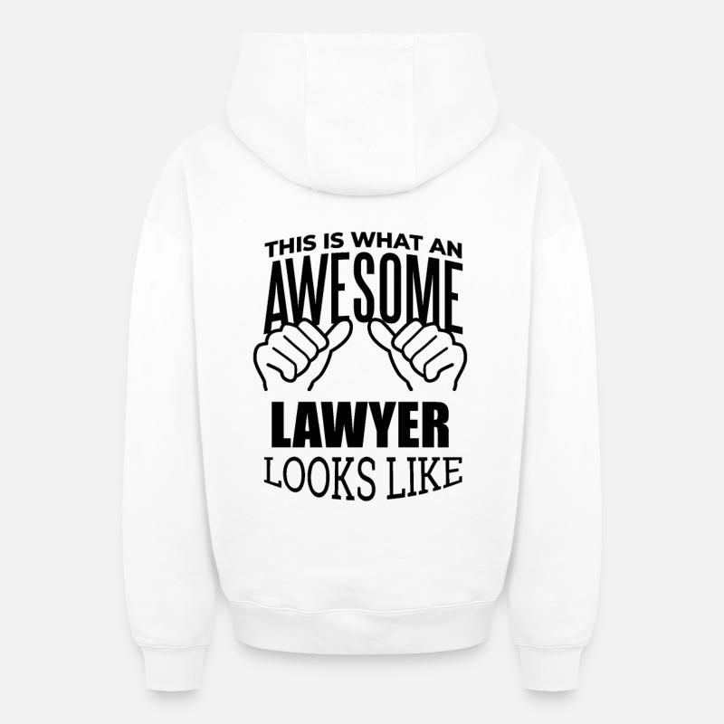 avocat - Sweat à capuche unisexe zippé oversize épais SPREAD - blanc