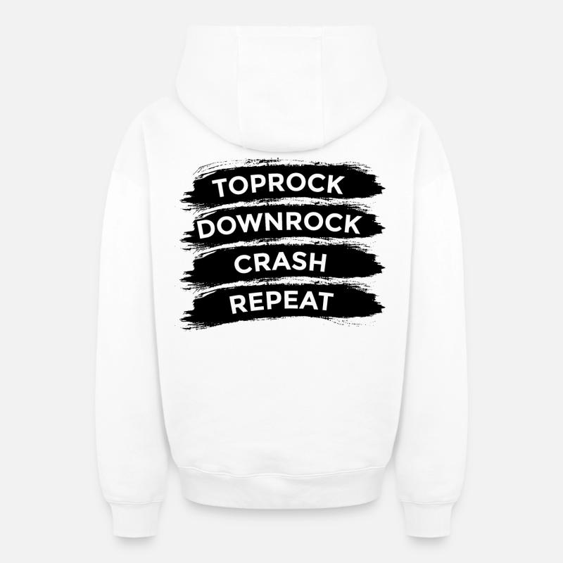Breakdancer Spruch - Oversized Heavyweight Unisex Zip Hoodie - Weiß