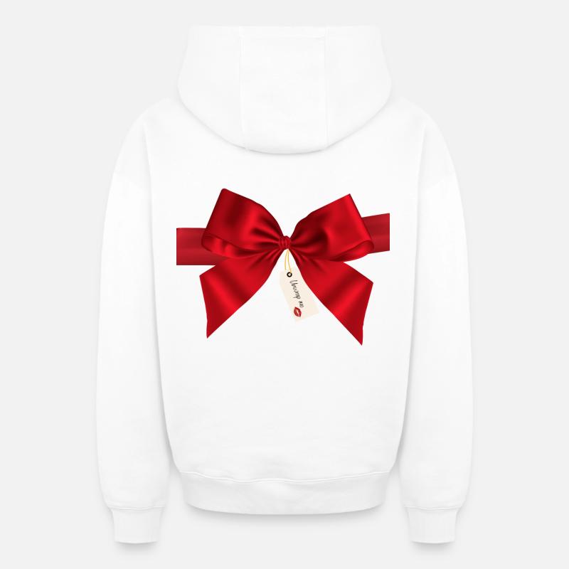 Déballez-moi - Sweat à capuche unisexe zippé oversize épais SPREAD - blanc