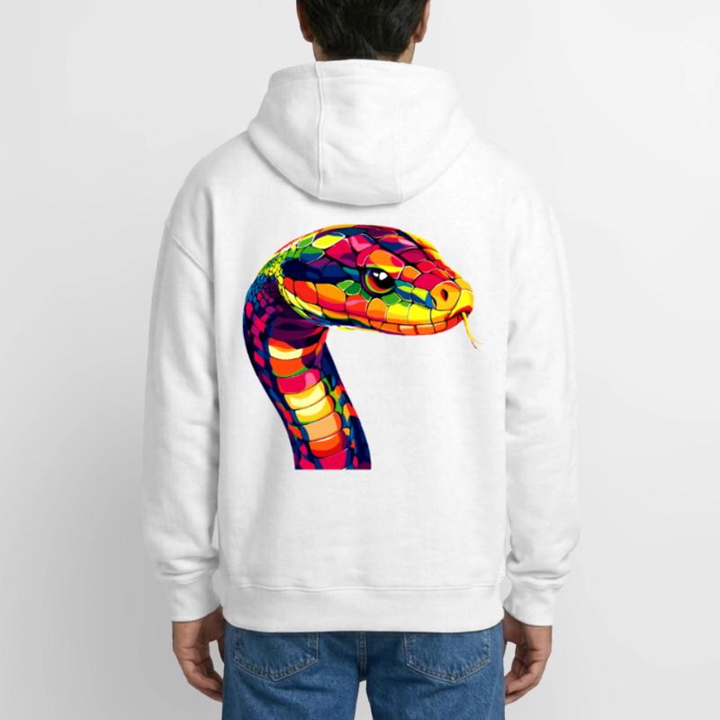 Serpent Python Cobra Mamba Serpent à sonnettes Serpent Sweat à capuche unisexe zippé oversize épais SPREAD