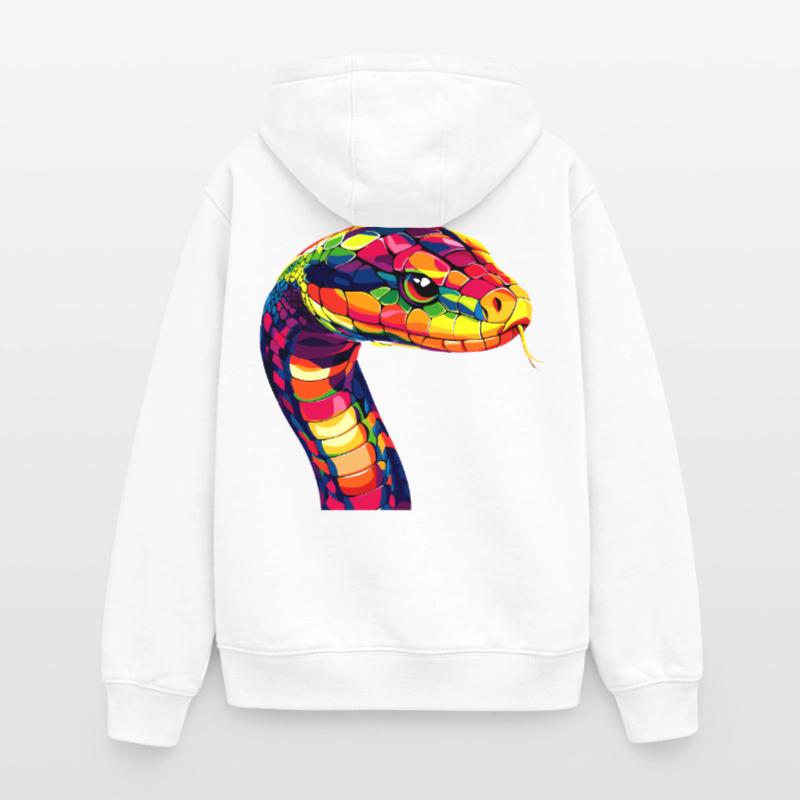 Serpent Python Cobra Mamba Serpent à sonnettes Serpent Sweat à capuche unisexe zippé oversize épais SPREAD