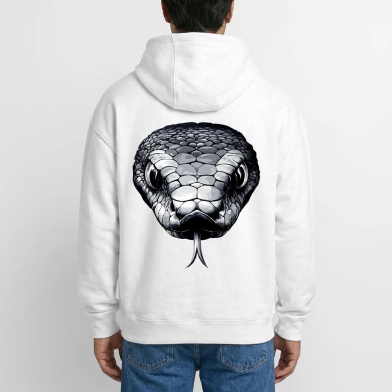 Serpent Python Cobra Mamba Serpent à sonnettes Serpent Sweat à capuche unisexe zippé oversize épais SPREAD