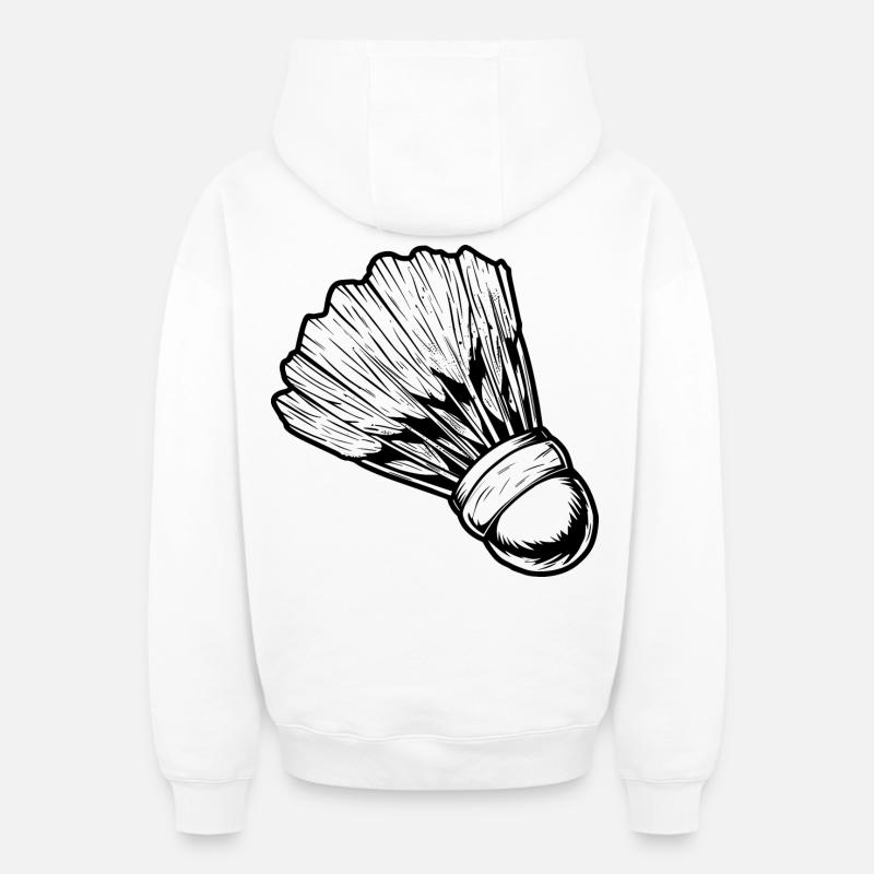 Volant - Sweat à capuche unisexe zippé oversize épais SPREAD - blanc