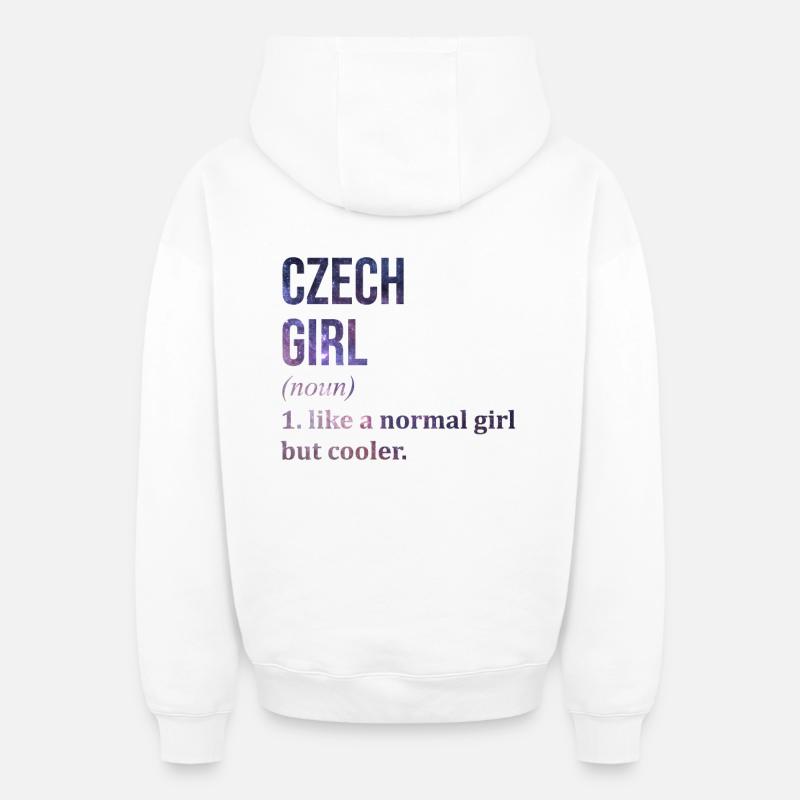 Tschechisch - Oversized Heavyweight Unisex Zip Hoodie - Weiß