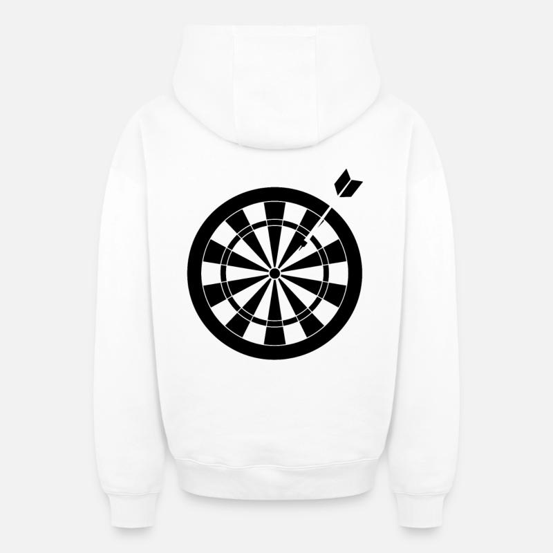 Cible - Sweat à capuche unisexe zippé oversize épais SPREAD - blanc