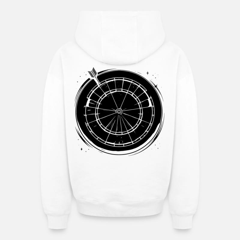 Dard - Sweat à capuche unisexe zippé oversize épais SPREAD - blanc