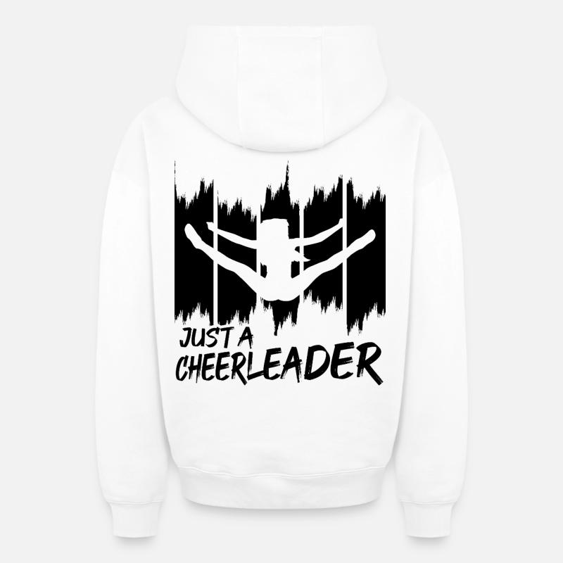 Cheerleader - Sweat à capuche unisexe zippé oversize épais SPREAD - blanc