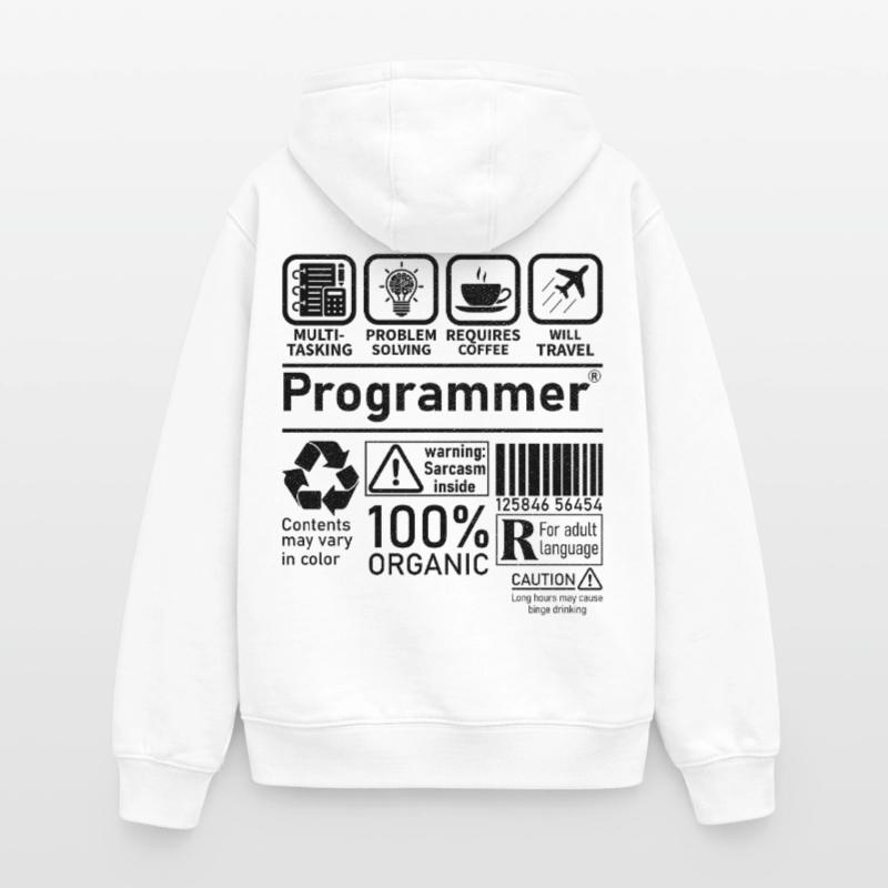 Programmer multi tasking problem solving requires Oversized Heavyweight Unisex Zip Hoodie