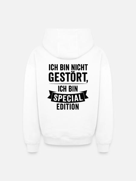 I'm Special Edition - Oversized Heavyweight Unisex Zip Hoodie - white