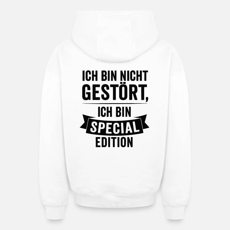 Ich bin Special Edition - Oversized Heavyweight Unisex Zip Hoodie - Weiß