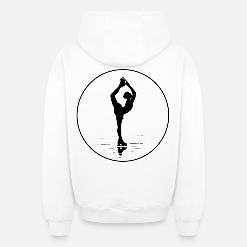 Grâce - Sweat à capuche unisexe zippé oversize épais SPREAD - blanc