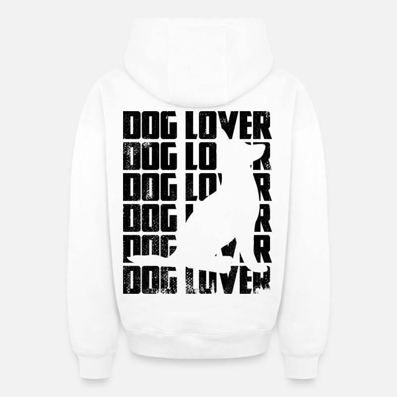 Snowboarders - Sweat à capuche unisexe zippé oversize épais SPREAD - blanc