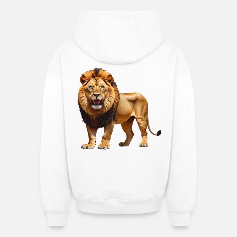 Loewe - Sweat à capuche unisexe zippé oversize épais SPREAD - blanc