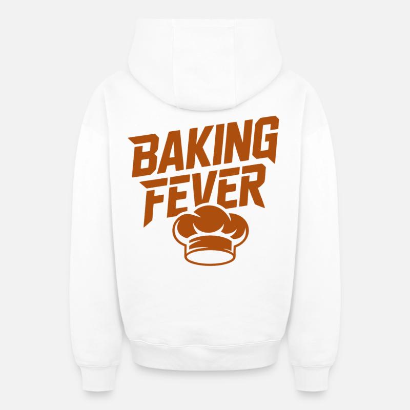 Cuisson du thé Fever - Sweat à capuche unisexe zippé oversize épais SPREAD - blanc