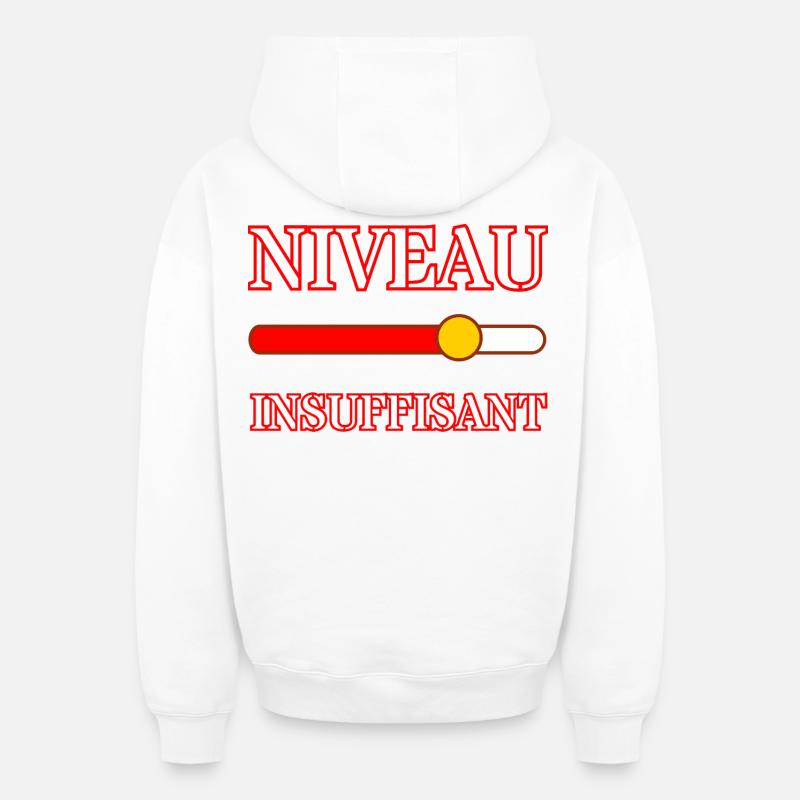  LE DIAGNOSTIC - Sweat à capuche unisexe zippé oversize épais SPREAD - blanc