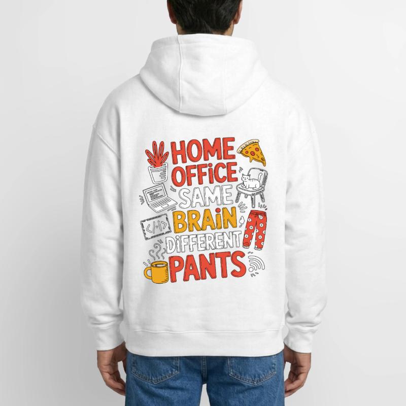 Remote Developer Home Office Same Web Developer Oversized Heavyweight Unisex Zip Hoodie