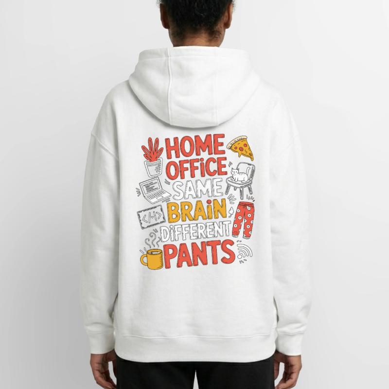 Remote Developer Home Office Same Web Developer Oversized Heavyweight Unisex Zip Hoodie