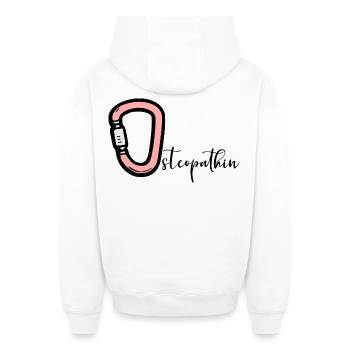 Osteopathy Osteopath - Oversized Heavyweight Unisex Zip Hoodie - white - Back - AI Model Male 178 light (178cm)