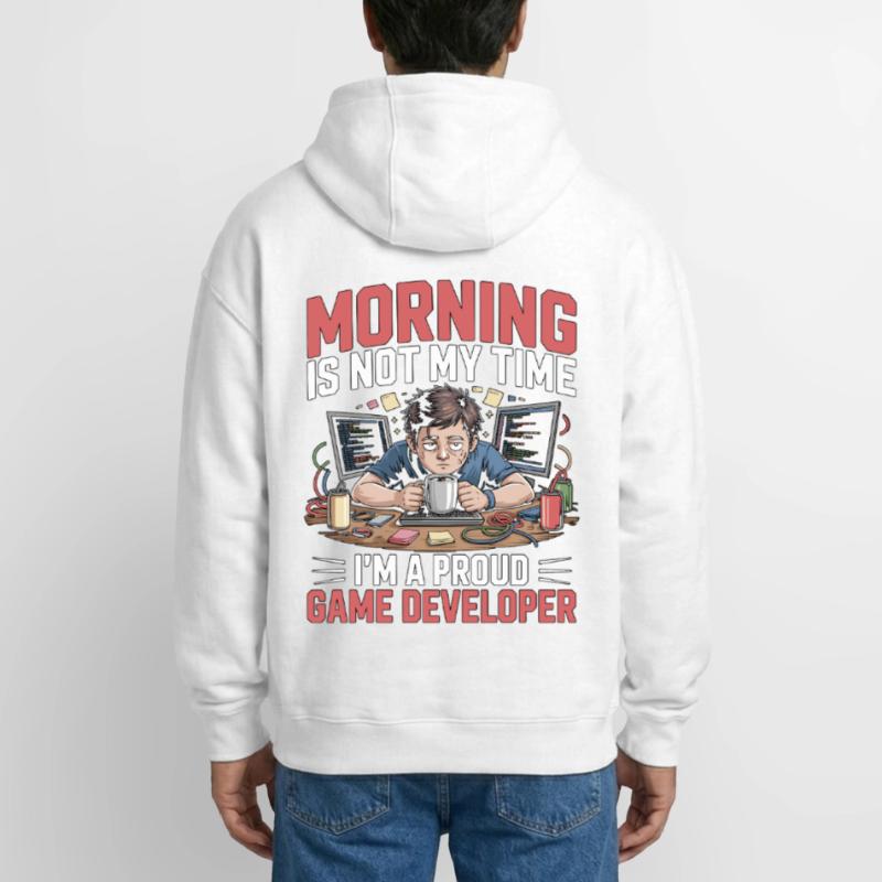 Game Developer Morning n’est pas mon temps Coder de jeux Sweat à capuche unisexe zippé oversize épais SPREAD