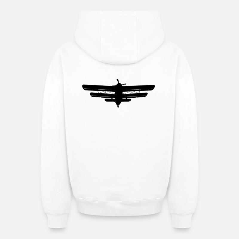 An2 - Sweat à capuche unisexe zippé oversize épais SPREAD - blanc