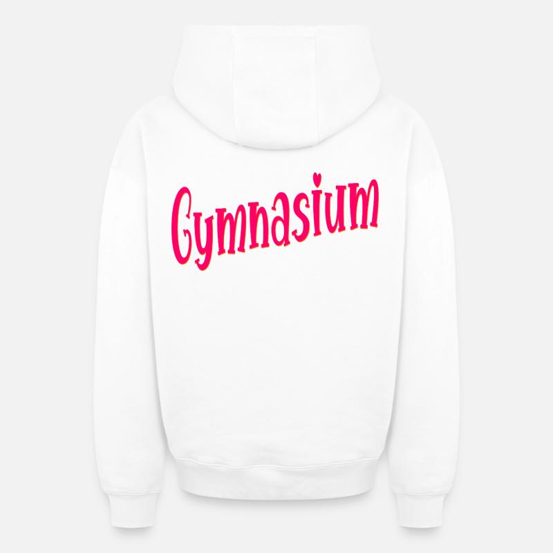 Changement d’école École grammaticale - Sweat à capuche unisexe zippé oversize épais SPREAD - blanc