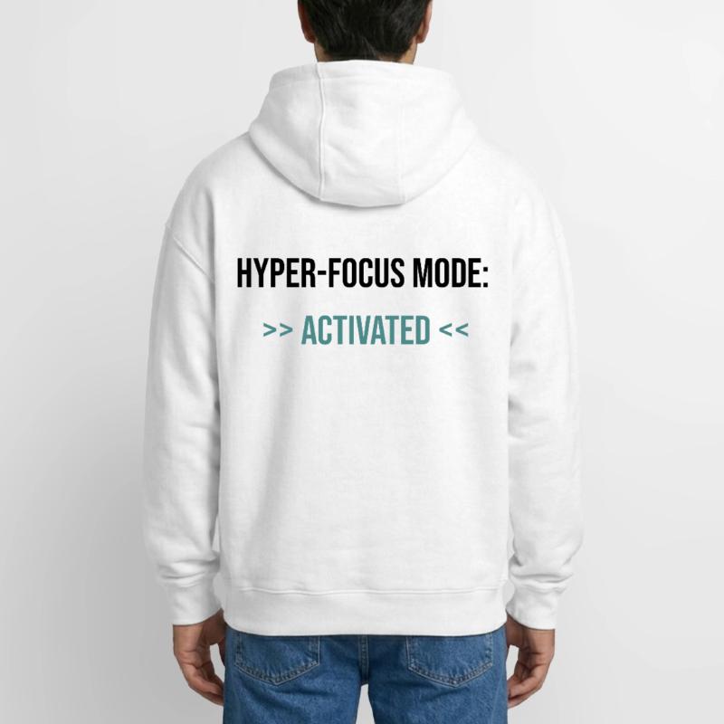 Mode Hyper-Focus : Activé - Déclaration Sweat à capuche unisexe zippé oversize épais SPREAD