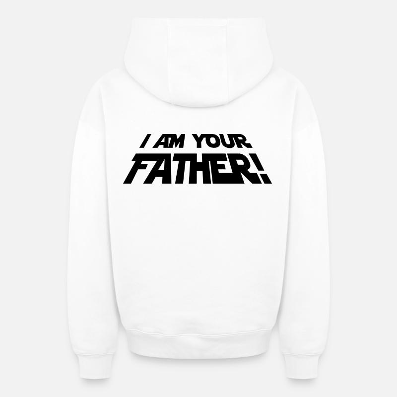 I'm Your Father - Sweat à capuche unisexe zippé oversize épais SPREAD - blanc