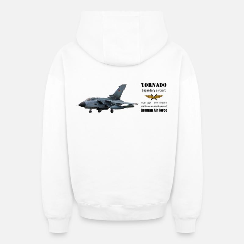 Tornade - Sweat à capuche unisexe zippé oversize épais SPREAD - blanc