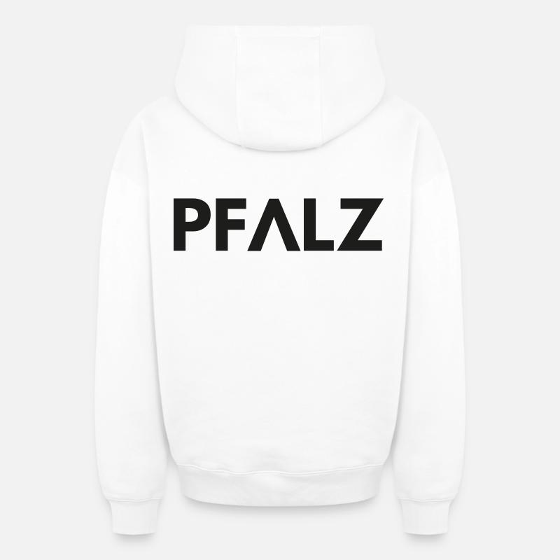 Palatinat - Sweat à capuche unisexe zippé oversize épais SPREAD - blanc