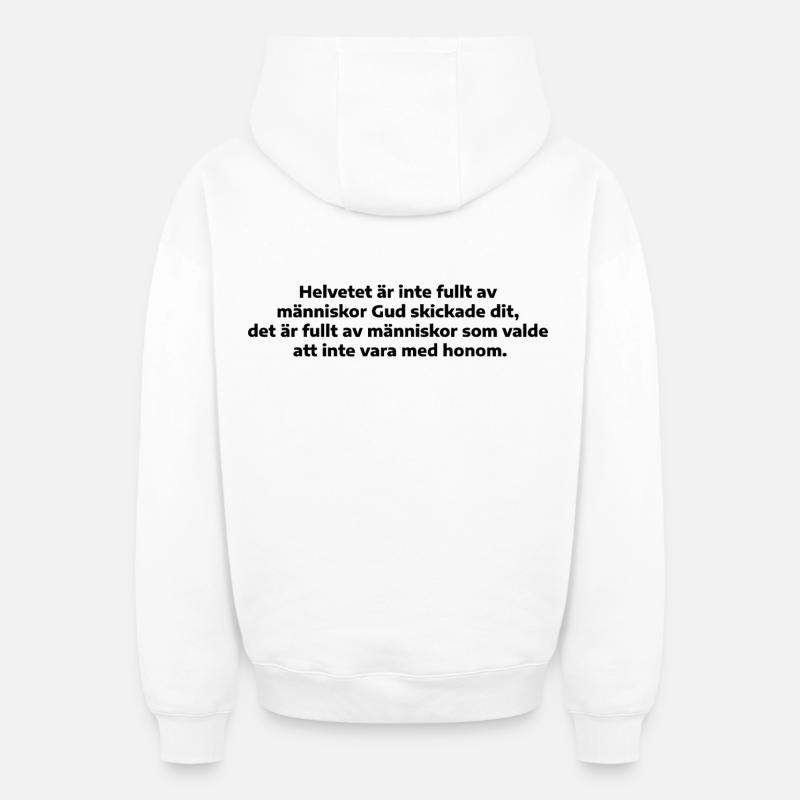 Choix humain - Sweat à capuche unisexe zippé oversize épais SPREAD - blanc