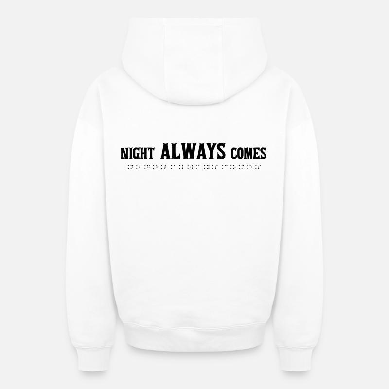Design Éclat Lunaire - Sweat à capuche unisexe zippé oversize épais SPREAD - blanc