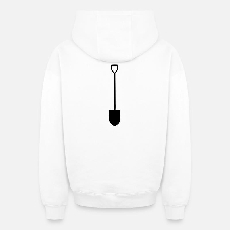 Pelle - Sweat à capuche unisexe zippé oversize épais SPREAD - blanc