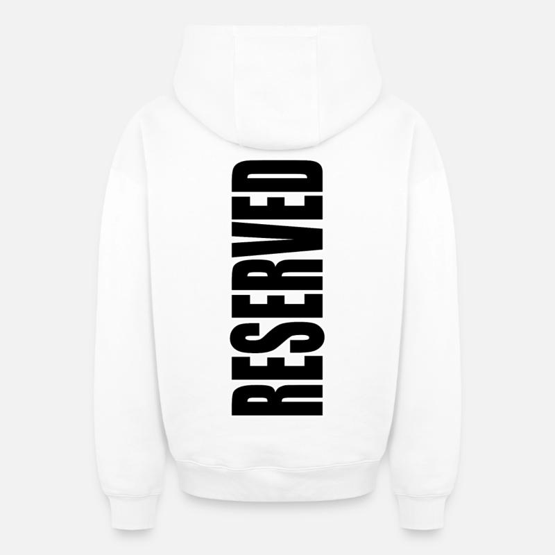 Reserved - Sweat à capuche unisexe zippé oversize épais SPREAD - blanc