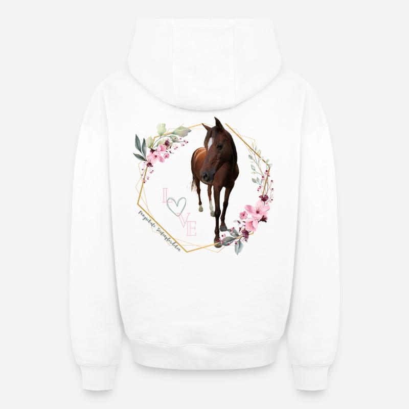 Mite - Sweat à capuche unisexe zippé oversize épais SPREAD - blanc