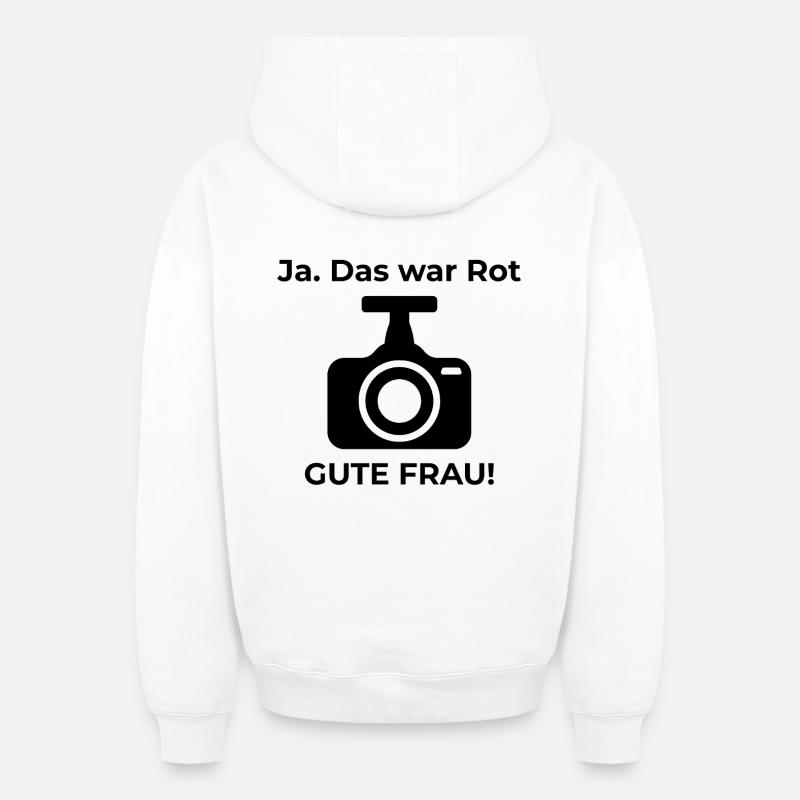 Dashcam Garmin Meme - Sweat à capuche unisexe zippé oversize épais SPREAD - blanc