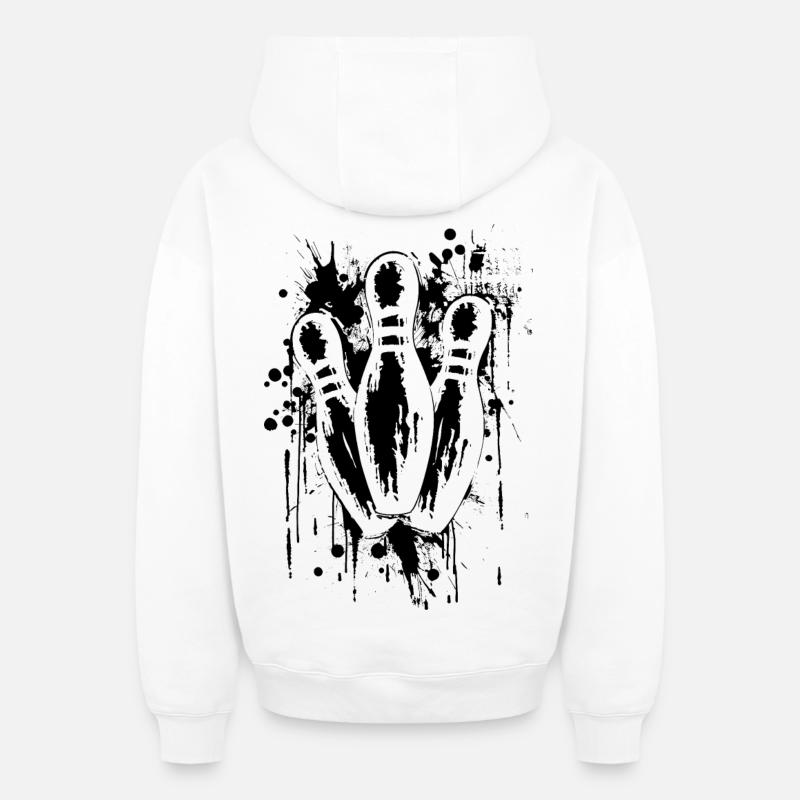 Skittles - Sweat à capuche unisexe zippé oversize épais SPREAD - blanc