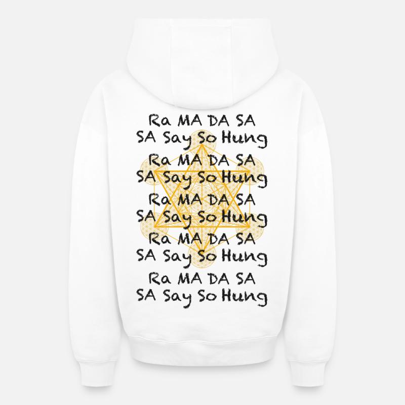 Mantra - Sweat à capuche unisexe zippé oversize épais SPREAD - blanc