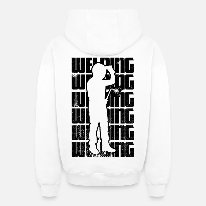 Souder - Sweat à capuche unisexe zippé oversize épais SPREAD - blanc