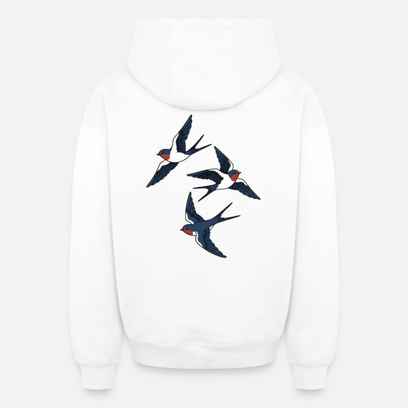 Avale - Sweat à capuche unisexe zippé oversize épais SPREAD - blanc