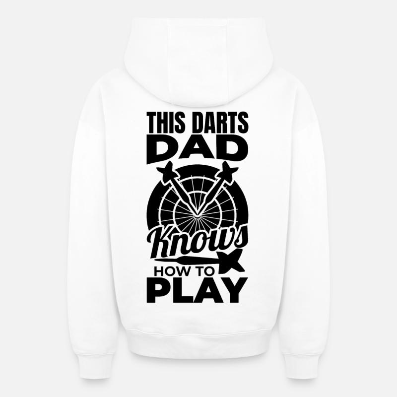 Papa dard - Sweat à capuche unisexe zippé oversize épais SPREAD - blanc