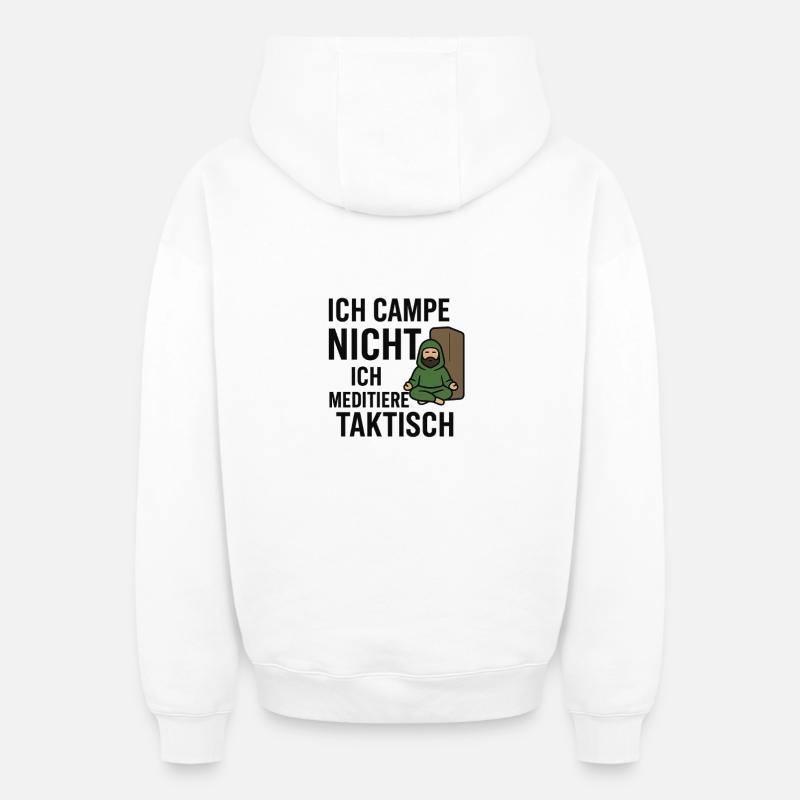 Campeur - Sweat à capuche unisexe zippé oversize épais SPREAD - blanc