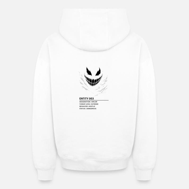 entity_003_transp_2 - Oversized Heavyweight Unisex Zip Hoodie - Weiß