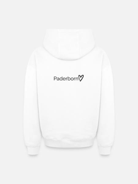 paderborn - Oversized Heavyweight Unisex Zip Hoodie - Weiß