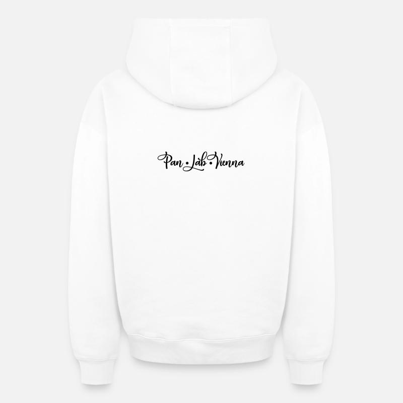 PLV_Logo_clean - Sweat à capuche unisexe zippé oversize épais SPREAD - blanc