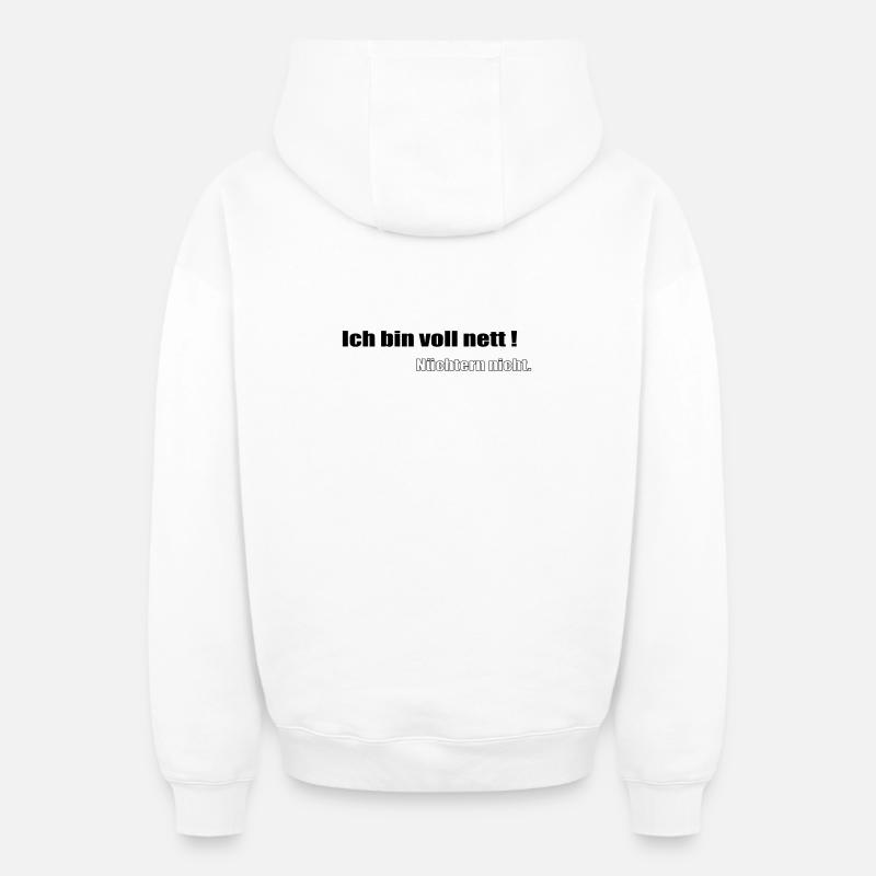 Really nice - Oversized Heavyweight Unisex Zip Hoodie - white
