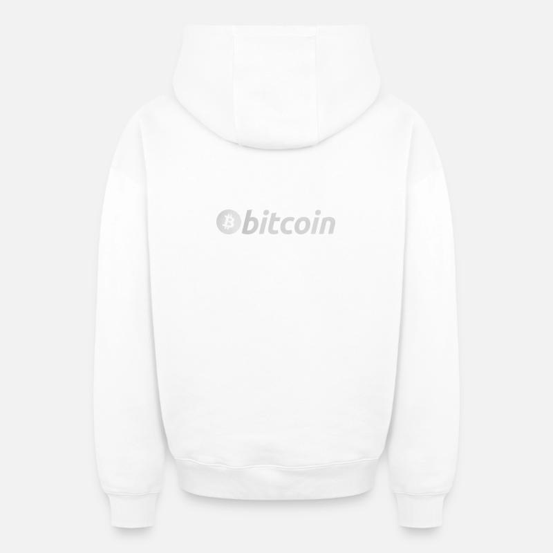 HODL - Sweat à capuche unisexe zippé oversize épais SPREAD - blanc